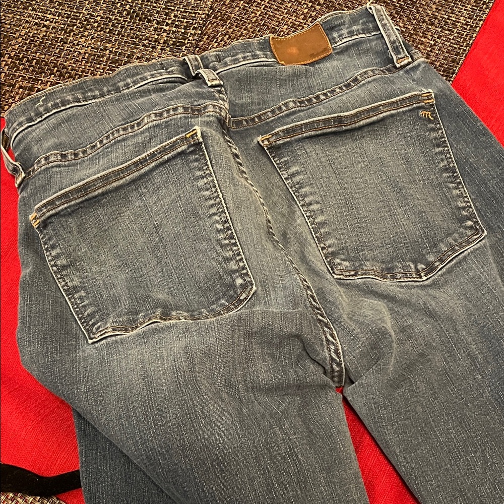 Madewell Dark Blue high riseWomen's Skinny Jeans 30 tall - Picture 6 of 6
